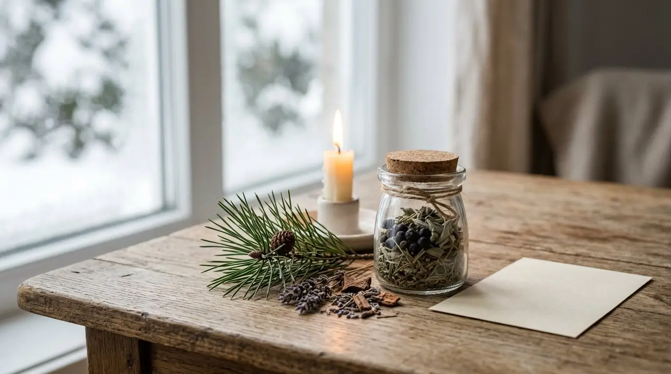 Winter Solstice Yule Spell Jar for Rebirth: A Practical Ritual Guide - Image 1