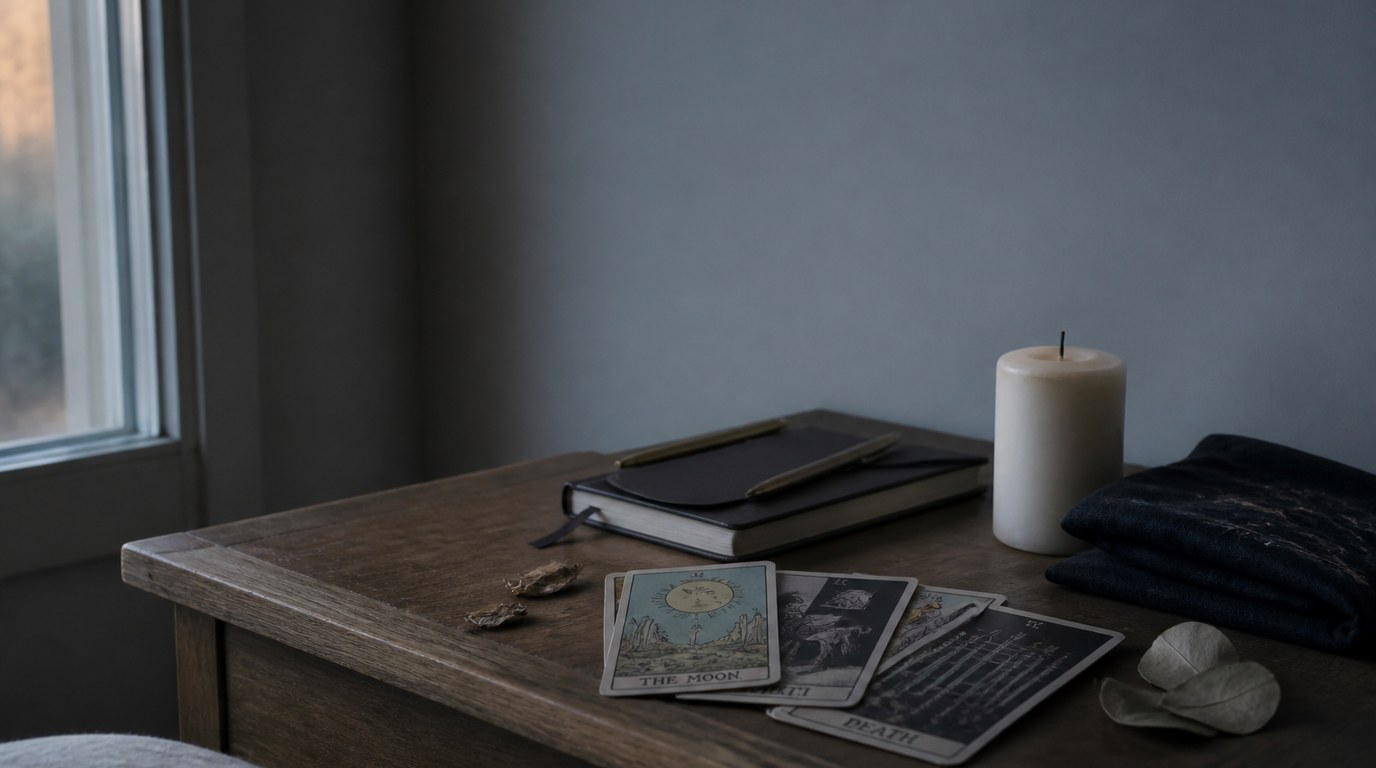 Sinking Into Acceptance: 4 Rituals for the Waning Moon Card Spread - Image 1